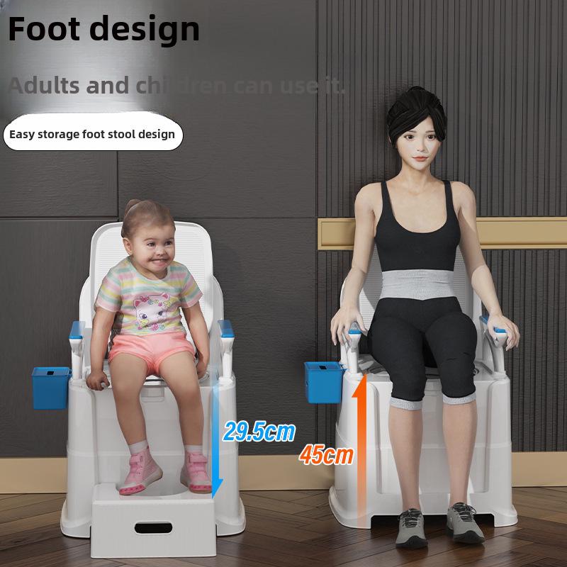 Portable Adult & Elderly Deodorant Toilet Stool for Home