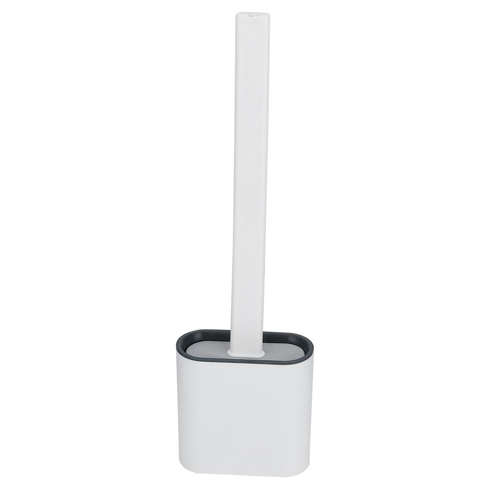 Настенный ершик для глубокой очистки туалета в ванной комнате и быстросохнущий держатель с длинной ручкой, белый