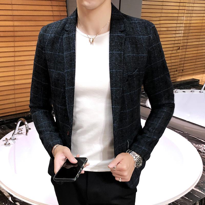 Мужской пиджак, модная весенне-летняя одежда, мужской пиджак, градиент цвета, повседневный облегающий нарядный вечерний пиджак для певицы, пальто