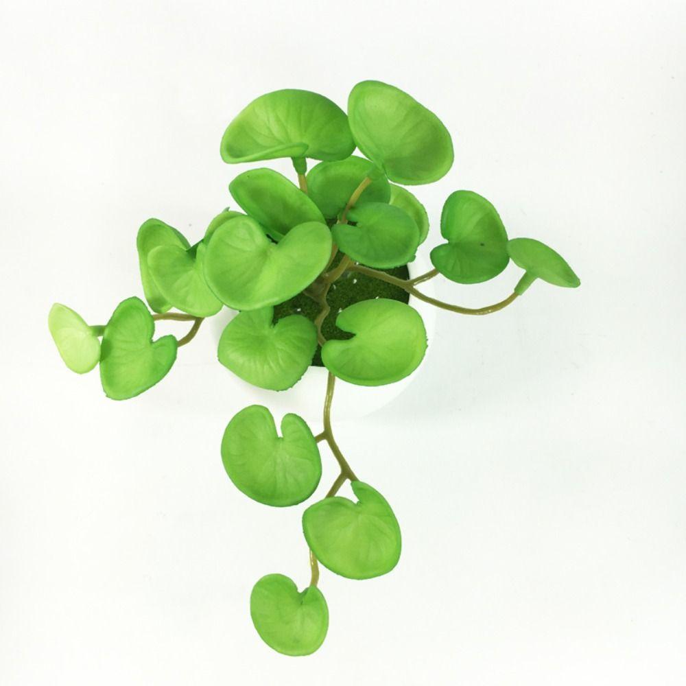 Window Porch Office Decor Garden Fake Ivy Leaves Copper Coin Grass Simulation Plant Desktop Bonsai