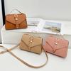Small Bag Women's Solid Color Small Square Bag New Fashion Niche Casual Shoulder Messenger Bag