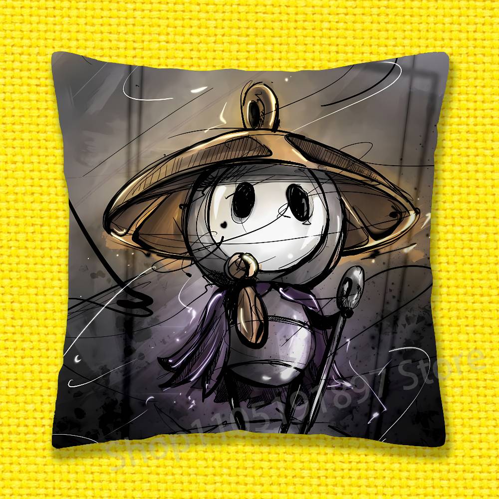 H-Hollow K-Knight Silksong Наволочка для декоративной подушки 30x30см 40x40см 45x45см 50x50см 55x55см Квадратная Наволочка для диванной подушки
