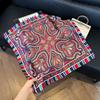 Spring and summer new Korean fashion sweet polka dot simulation silk small square scarf women's thin sunscreen silk scarf decorative small scarf