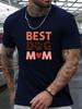 Short Sleeve TShirt BEST DOG MOM Mens 100 Cotton Pattern Printed Shirt Summer Round Neck Breathable Casual Fashion Cool Tee