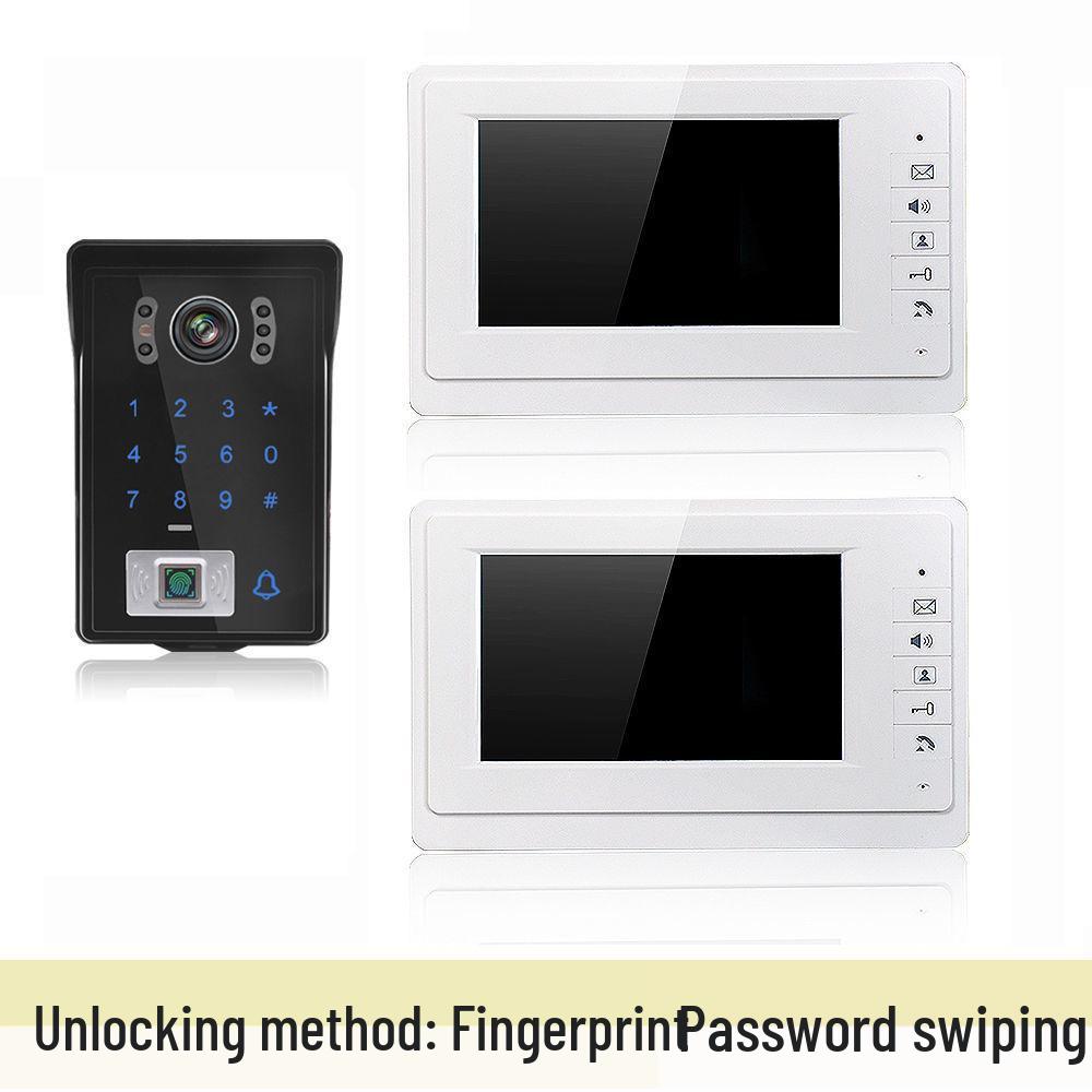 7-дюймовый HD проводной видеодомофон с дверным звонком для домашнего мониторинга и системы контроля доступа Smart Villa