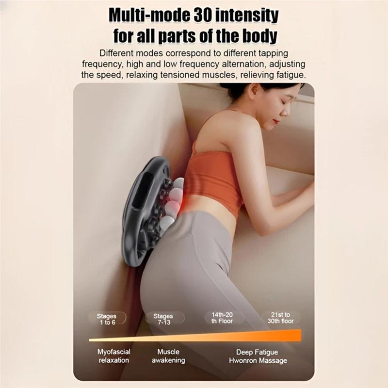16-Head Fascia Massager For Powerful And Wide-Range Full-Body Massage Noise Reduction Deep Tissue Neck Massage-Gun Set