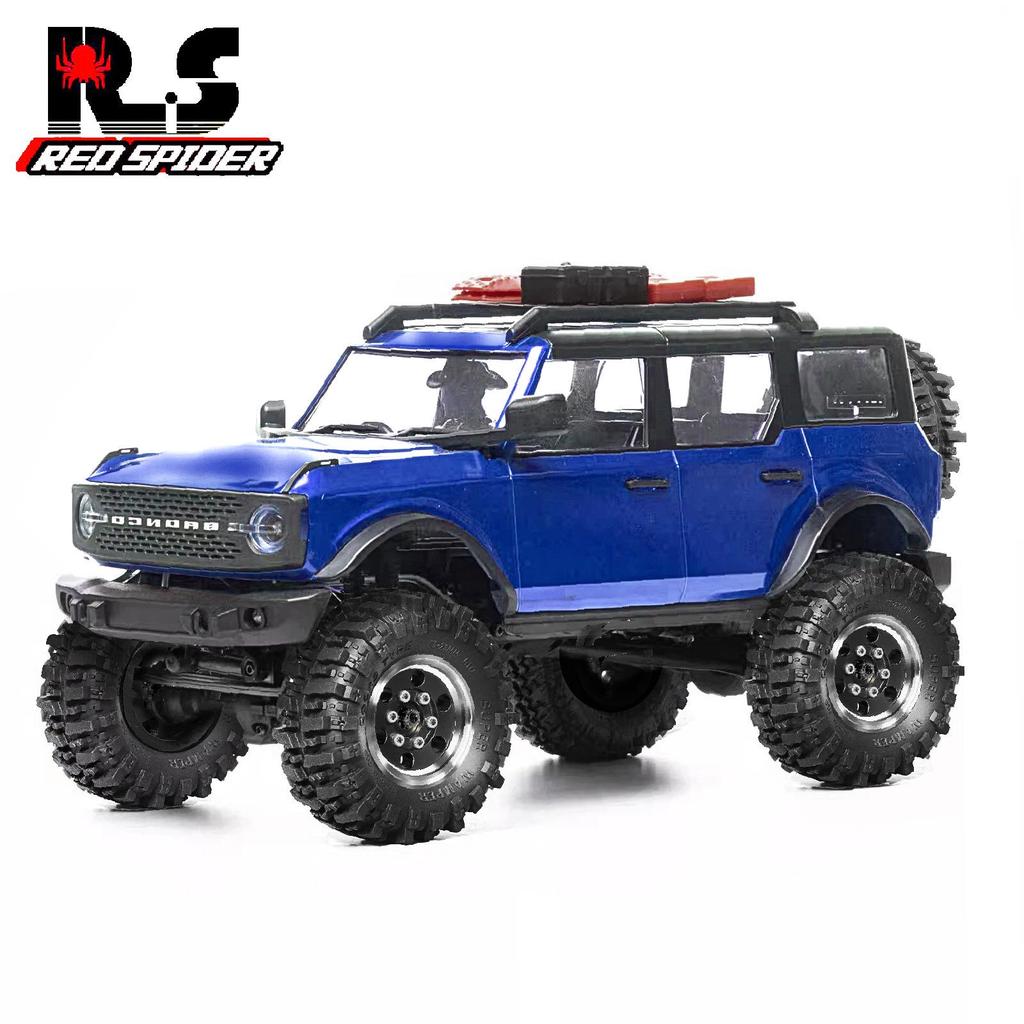 RS Red Spider 1/24 Climbing Car Model with 1.0 Inch Flame Tires and Oval Metal Wheels - Red, Black, Silver