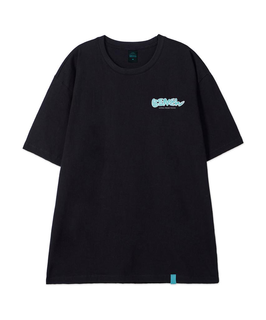 ASTRAL PROJECTION [Be New] Cotton Loose Fit Short Sleeve T-Shirt_Black