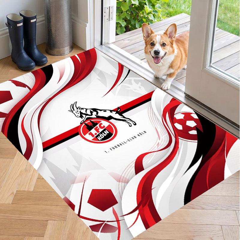 Soft Floor Carpet FC Köln Pattern Area Rug Decorative Mat For Home Room Decoration