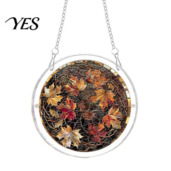 Adult Halloween Activity Acrylic Puzzle Suncatcher Window Hanging,7.87 Inch Sun Catcher Decorative Hanging Decoration Ornament, Ideal for Gifting and