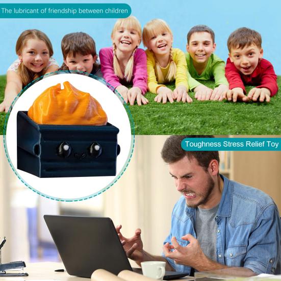 1/2 шт. Игрушки-щелкуны для мусорного контейнера, миниатюрные портативные игрушки для эмоциональной поддержки, напечатанные на 3D-принтере, для снятия стресса