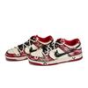 Nike Dunk LOW RETRO Abrasion Resistant Low top Skateboard Shoes Men's Black Beige Red HF5441-104(Team80-)