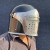 Средневековый рыцарский шлем барбута, полностью функциональный защитный козырек, носимый шлем барбута, ролевая игра, LARP, лучший подарок для него