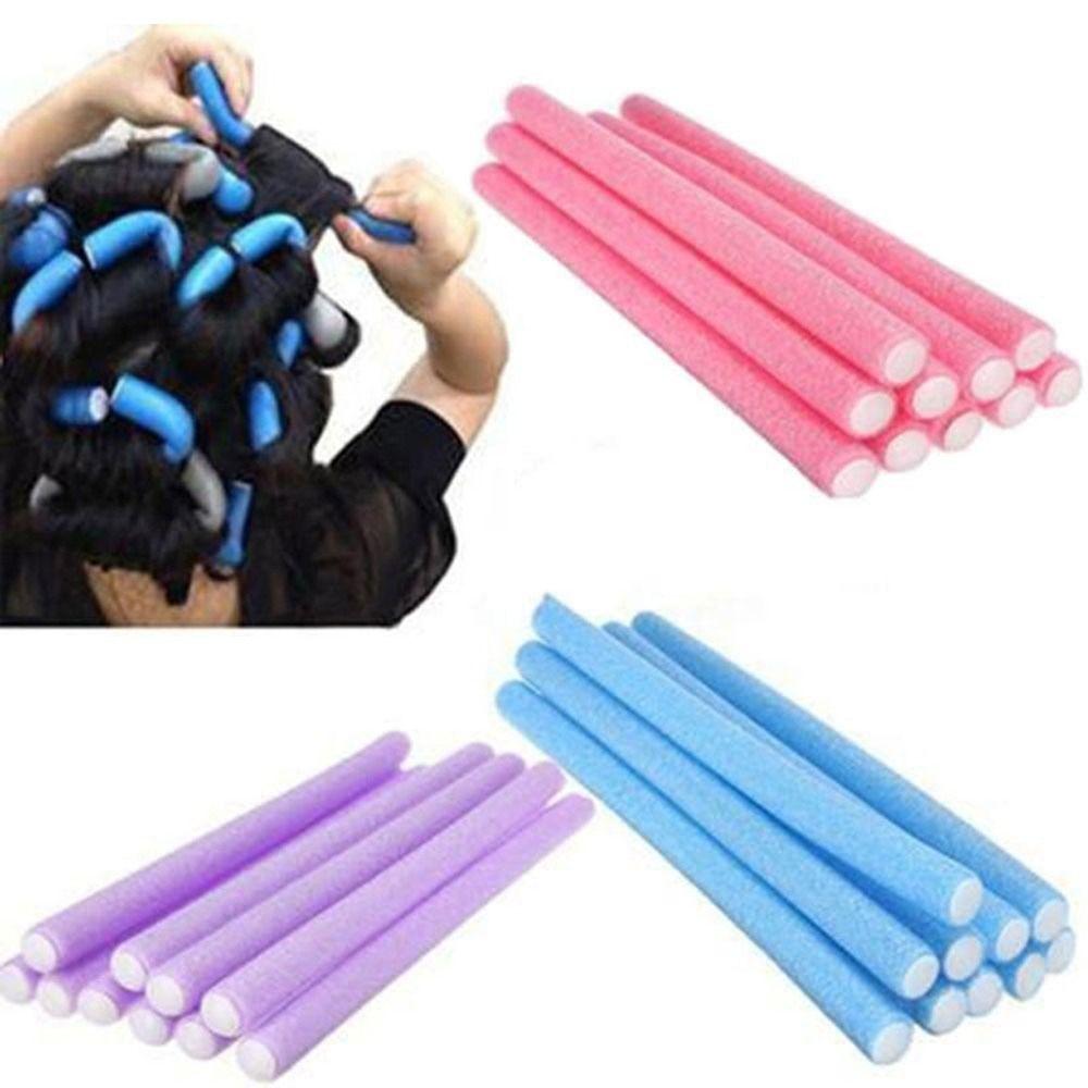 Soft Foam Perm Curling Bar Random Color Pearl Cotton Eva Curling Iron Hair Rollers