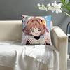 Аниме C-Cardcaptor S-Sakura Наволочка Декоративная для дивана Домашняя Двусторонняя печать Короткий плюш Наволочка Чехол для подушки