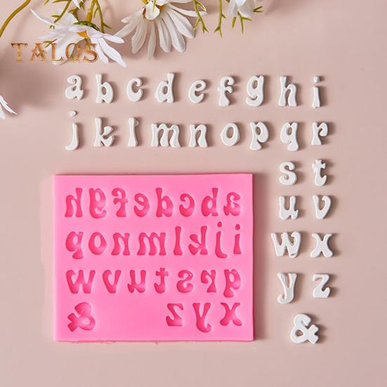 Форма для торта, легкосъемные инструменты для выпечки, гибкая, удобная, с большой буквой алфавита, помадка, шоколадная силиконовая форма, кухонные принадлежности