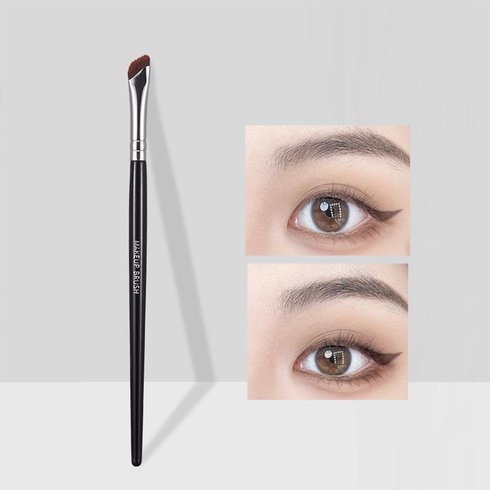 GECOMO Sickle-shaped Eyeliner Brush Angled Makeup Brush Under-eye Brush Eyebrow Brush Eye Makeup Brush