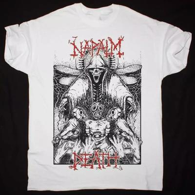 Napalm Death Футболка Белая Хлопковая S-234XL Унисекс