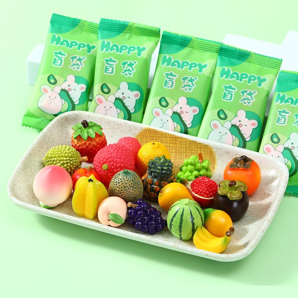 Mini Blind Box Kawaii Animal Model Toy Cute Cartoon Fruit Blind Bag Birthday Party Favors