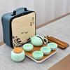 Portable One Pot Four Cups Dehua Dingyao Tea Set Ceramic Travel Tea Set
