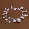 Fine Noble  Sterling  Solid Chain Bracelet For Women Men Charm Party Gift Wedding Party Fashion Jewelry