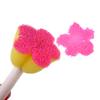 5pcs/lot Wooden DIY Painting Sponge Brush Toy Handle Baby Educational Doodle Drawing Graffiti Tools
