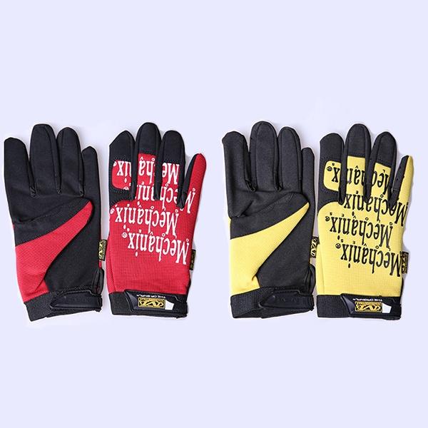 Fashion Full Finger Tactical Mechanic Motorcycle Gloves Non-slip Working Mittens