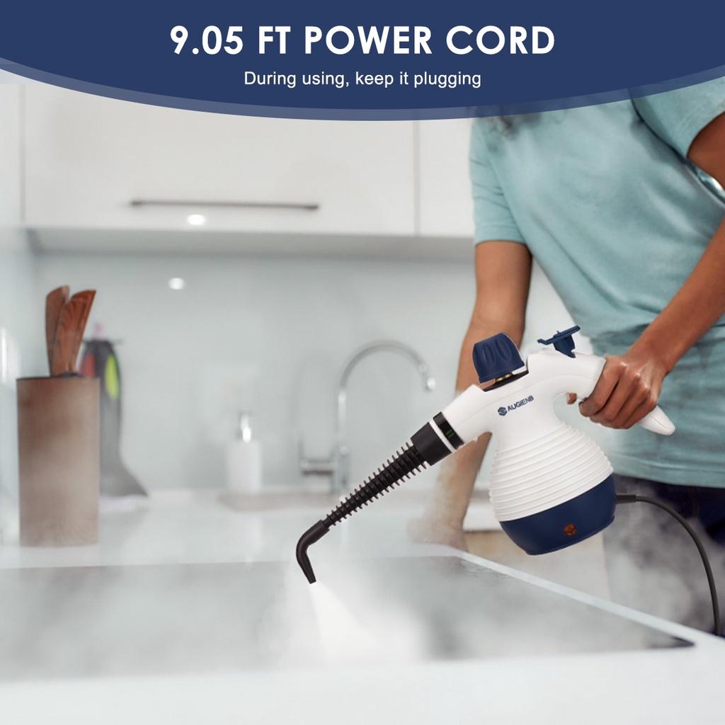 9 шт., 3,5 бар, многоцелевой ручной электрический пароочиститель с аксессуарами для дома, дивана, пятен, ковров, штор, автомобильных сидений, 1050 Вт