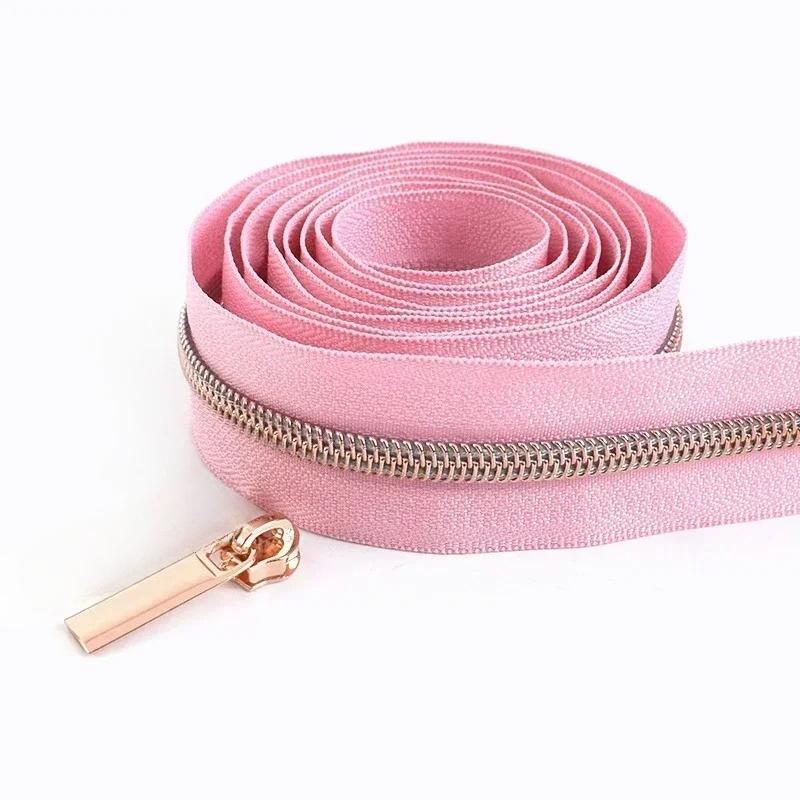 1/2/3/4/5 метров 5# нейлоновые молниевые ленты со слайдерами спиральные молнии сумка кошелек карман пуллеры для молний головка набор для ремонта швейные аксессуары