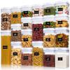 Airtight Food Storage Containers, 20 Pieces BPA Free Plastic Cereal Containers with Easy Lock Lids,for Kitchen Pantry Organization and Storage