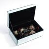 Crystal Glass Jewelry Box Trinkets Watch Case Storage Box Jewelry Accessories Display Containers Velvet Ring Earring Showcase