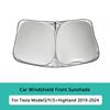 Upgraded Windshield Sunshade for Tesla Model Y Juniper Standard 2026 Car Folding Front Window Sun Shade Cover Model 3/Y/Highland