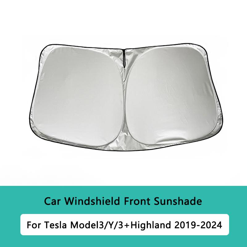 Upgraded Windshield Sunshade for Tesla Model Y Juniper Standard 2026 Car Folding Front Window Sun Shade Cover Model 3/Y/Highland