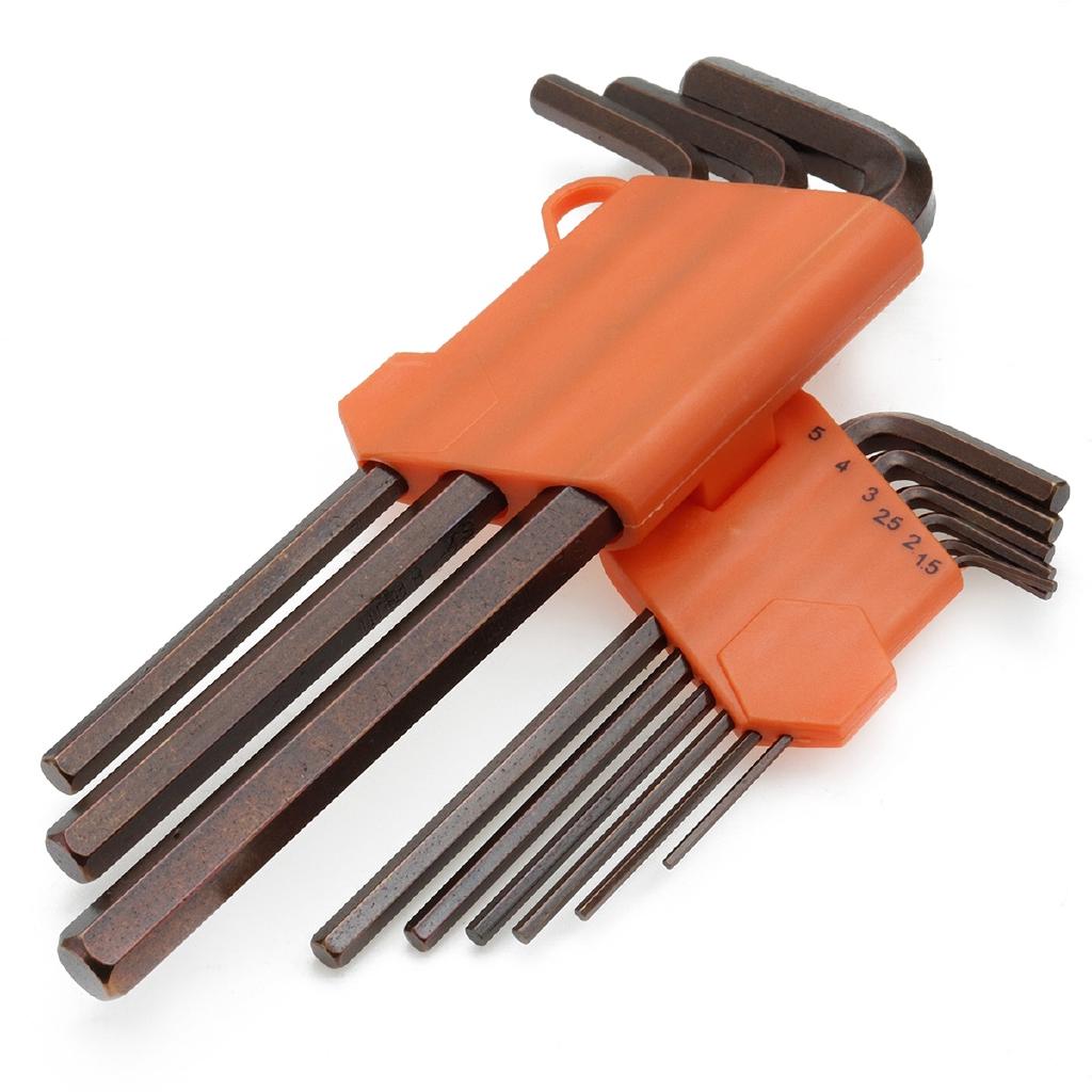 9 шт. Набор шестигранных ключей Allen Extra-long Arm AllenTorque Sae Metric Torx Широко