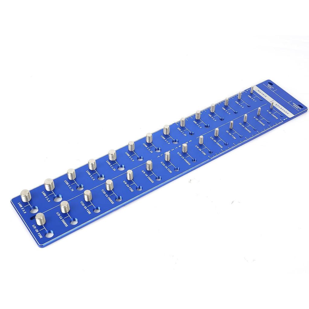 Aluminum Alloy Screw Measuring Gauge Standard Metric Measuring Tool Nut And Bolt Thread Checker