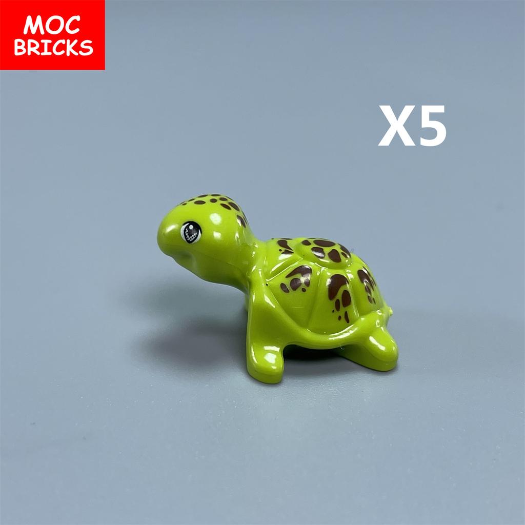 Нетоксичные Moc Кирпичи Животное Леса Джунглей Лесная Сцена Лебедь Кролик Мышь Птица Собака Сборка Строительные Блоки Детские Игрушки Пластиковая Кукла