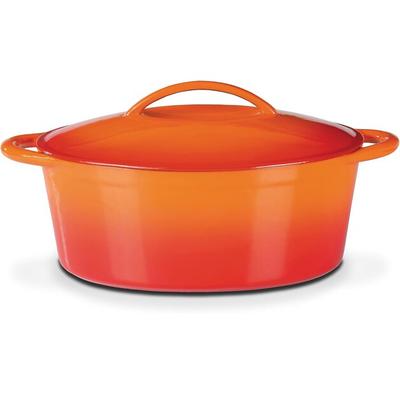 Жаровня GSW Shadow овальная 33×25 см оранжевая 7 л (716420)