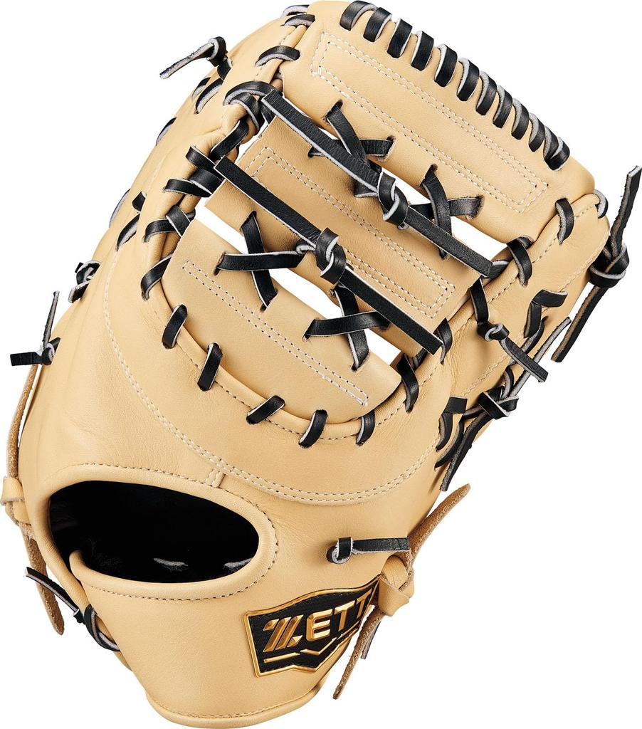 ZETT First Base Winning Pastel Brown x Black BRFB33513F Mitt, Road, Left-Handed Throw, (3219),