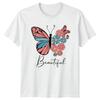Beautiful Butterfly Floral Wings Nature Lover Adult TShirt
