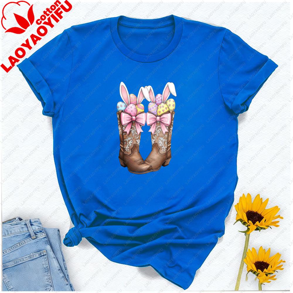 Howdy Western Easter Tshirt Howdy Easter Shirt Unisex Clothing Kawaii Clothes Graphic T Shirts Aesthetic Vintage Cotton Shirts