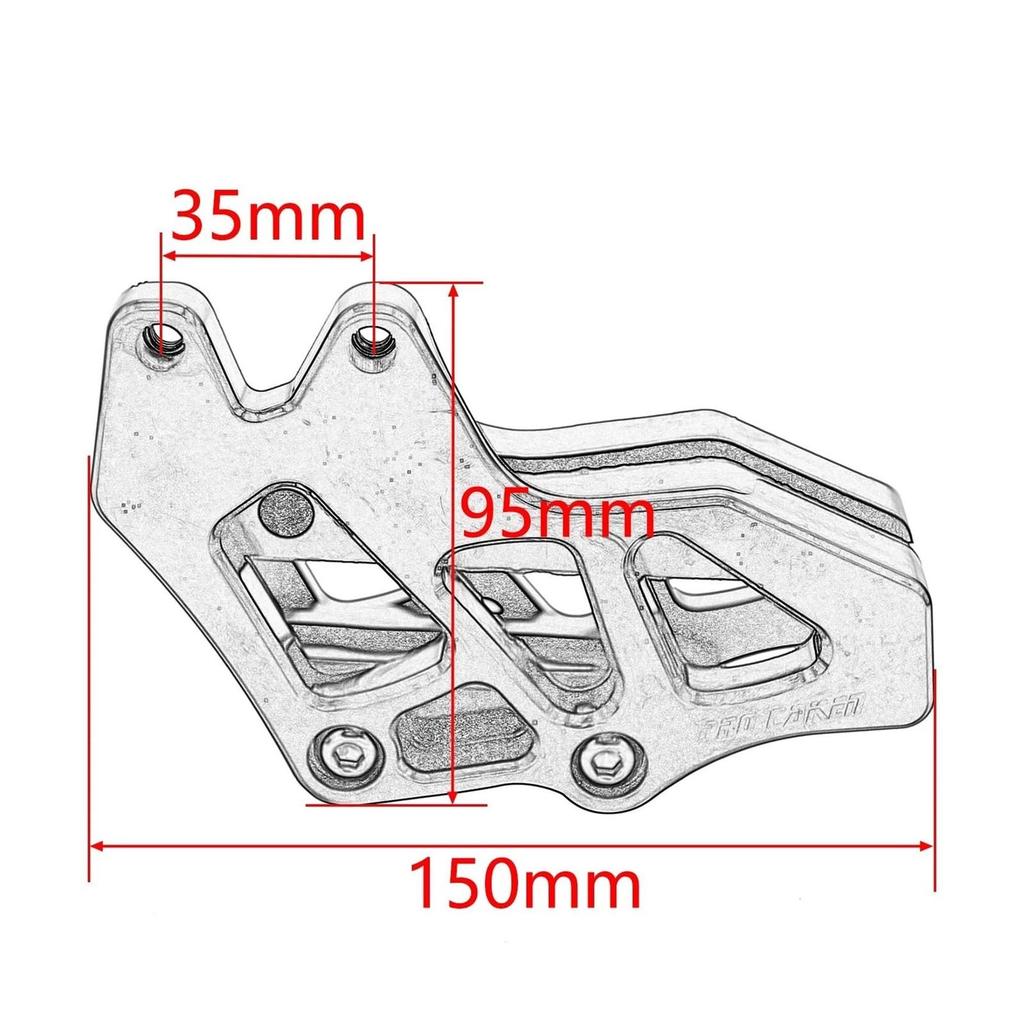 Motorcycle Chain Cover Universal Motorcycle Chain Guide Guard Protector for CRF250L CRF250M CRF300L Rally CRF125F CRF230F