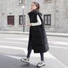 New Cotton Vest Long Versatile Vest Hooded Slimming Belt Style Fashionable Korean Loose Women's Jacket
