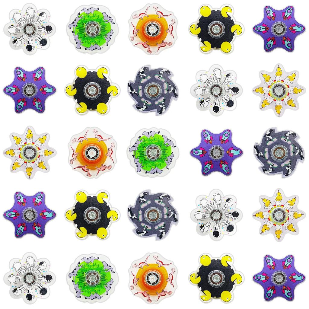 3/5pcs Hand Spinner Running Figure Fingertip Gyro Visual Illusion Decompression Toy Children & Adult Creative Dynamic Rotation