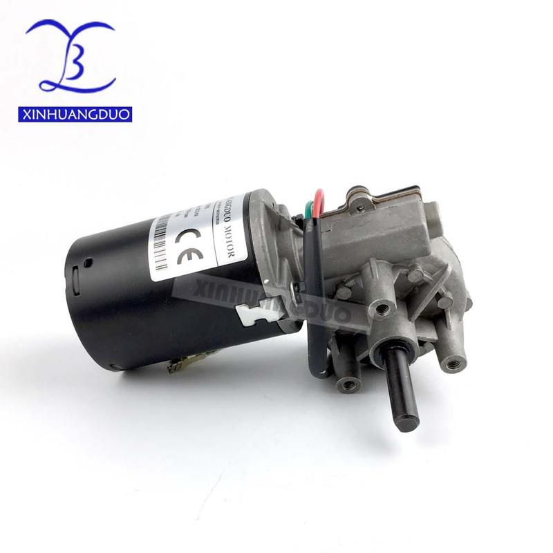DC24v high torque worm gear reducer motor 10rpm 30rpm 50rpm 100rpm Worm Gear Motor wiper barbecue grill motor turn right left