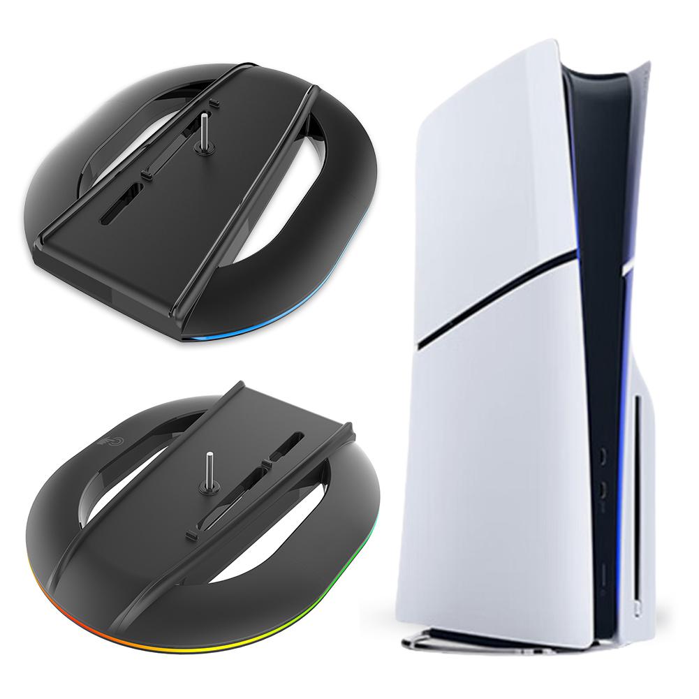 Vertical Stand Non-Slip Base Stand Replacement for PS5 Slim Console Disc and Digital for Playstation 5 Slim Console