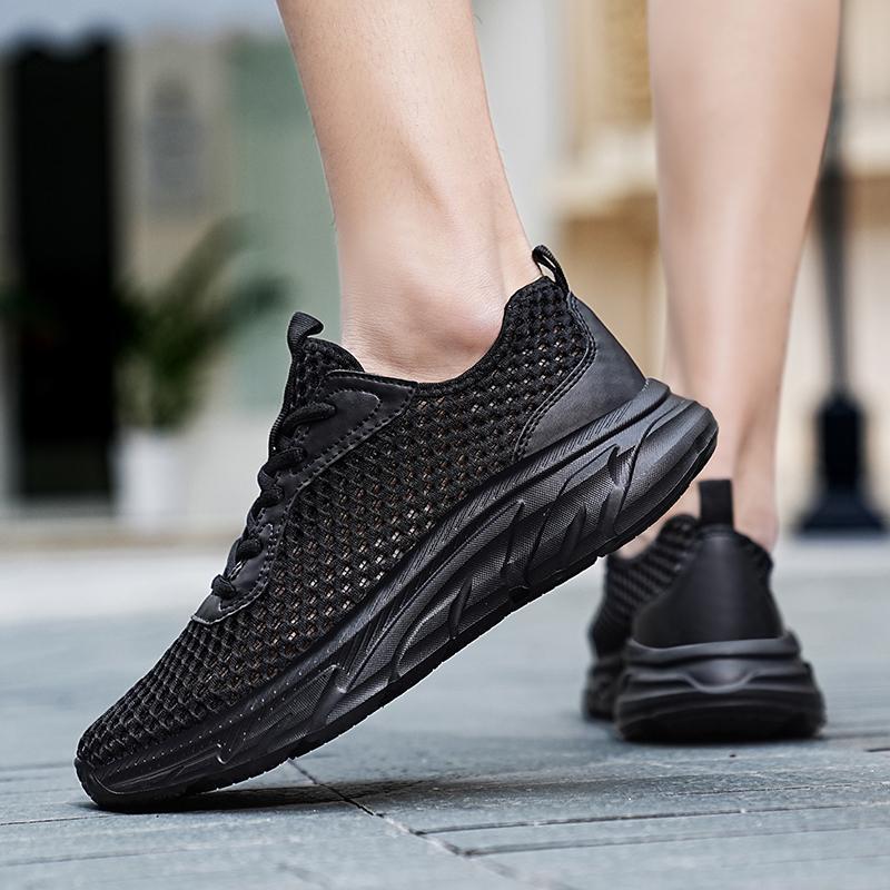 Мужская обувь большого размера дышащие кроссовки сетка модные беговые кроссовки мужские летние туфли на платформе повседневные туфли в наличии