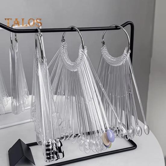 Подставка для демонстрации образцов ногтей, овальная, квадратная, с кольцом, сверхпрочная, самодельная, органайзер для накладных ногтей, держатель для демонстрации цветов ногтей