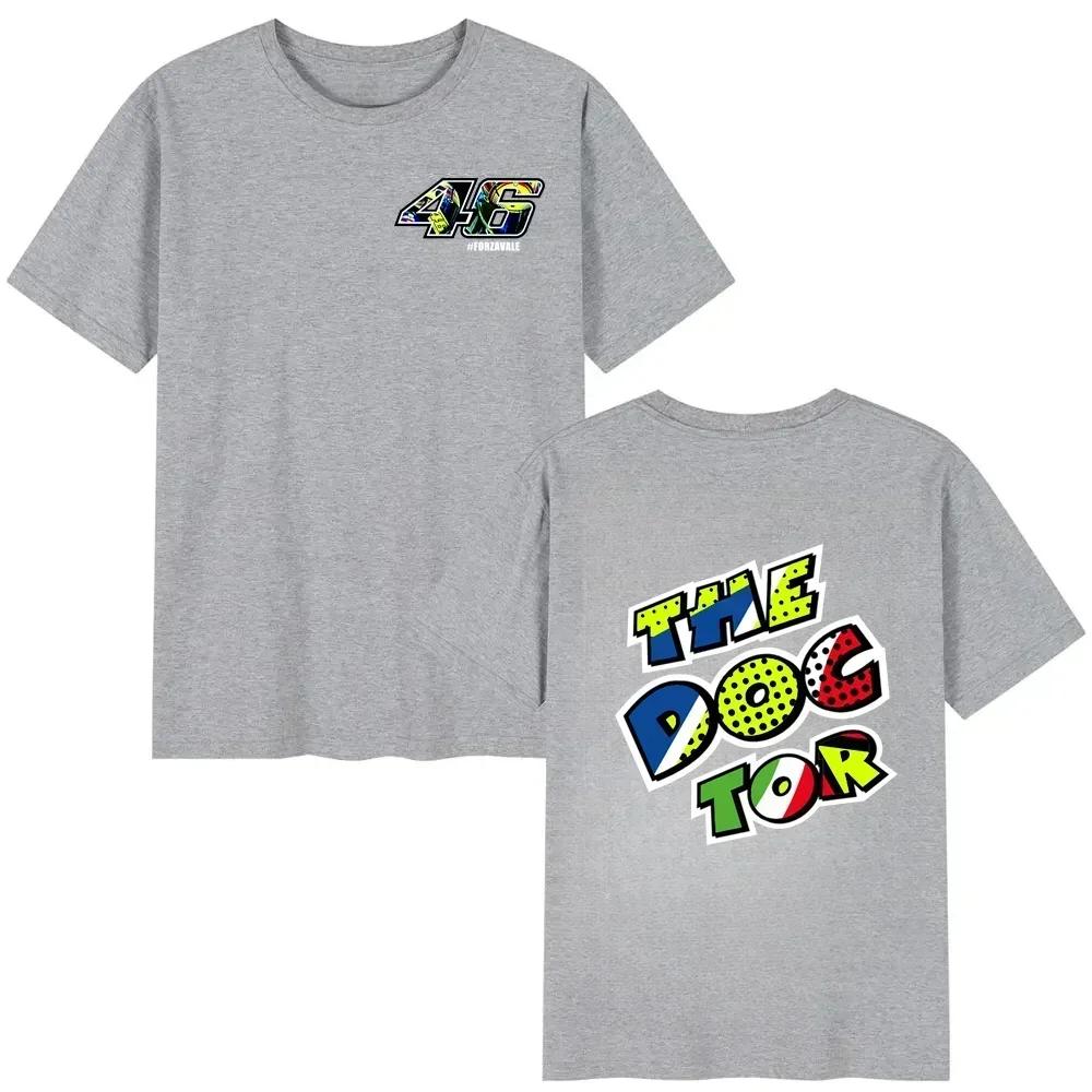 Unisex T Shirt Casual Moto GP The Doctor Motorcycle Race Sportor Rossi Tshirt 2026 Summer Short Sleeves Top pure Cotton Cool Tee