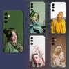 Чехол для телефона B-Billie Singer E-Eilish для Samsung Galaxy A73, A72, A71, A70, A52, A51 Другие Мягкий Черный Чехол