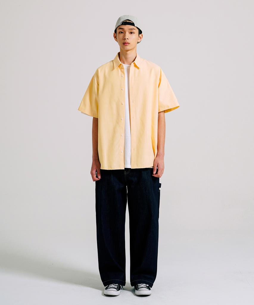 JEMUT City Oxford Half Shirt 6-Piece Set Yellow Kjss2507